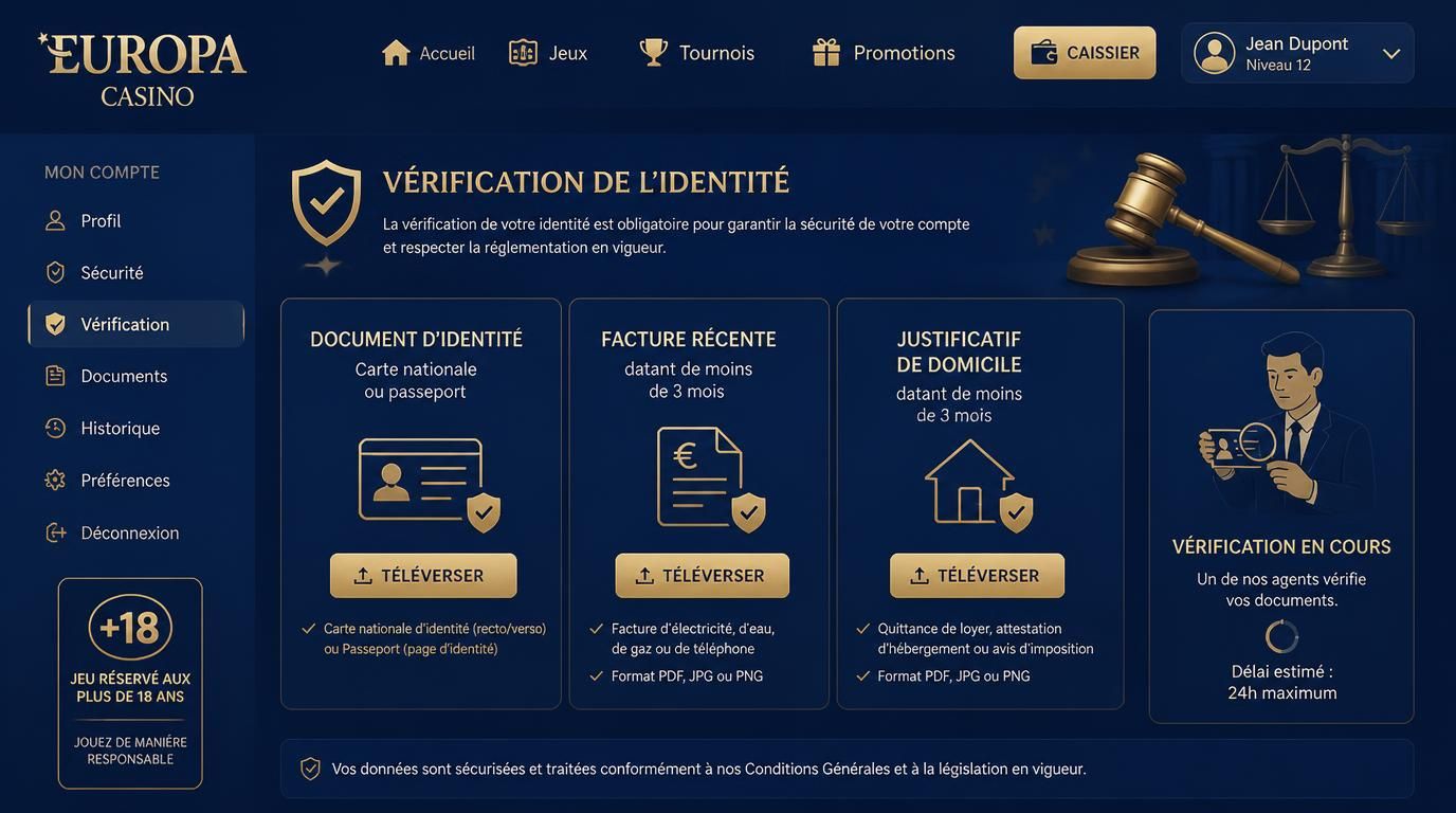  vérification d'identité et âge requis 